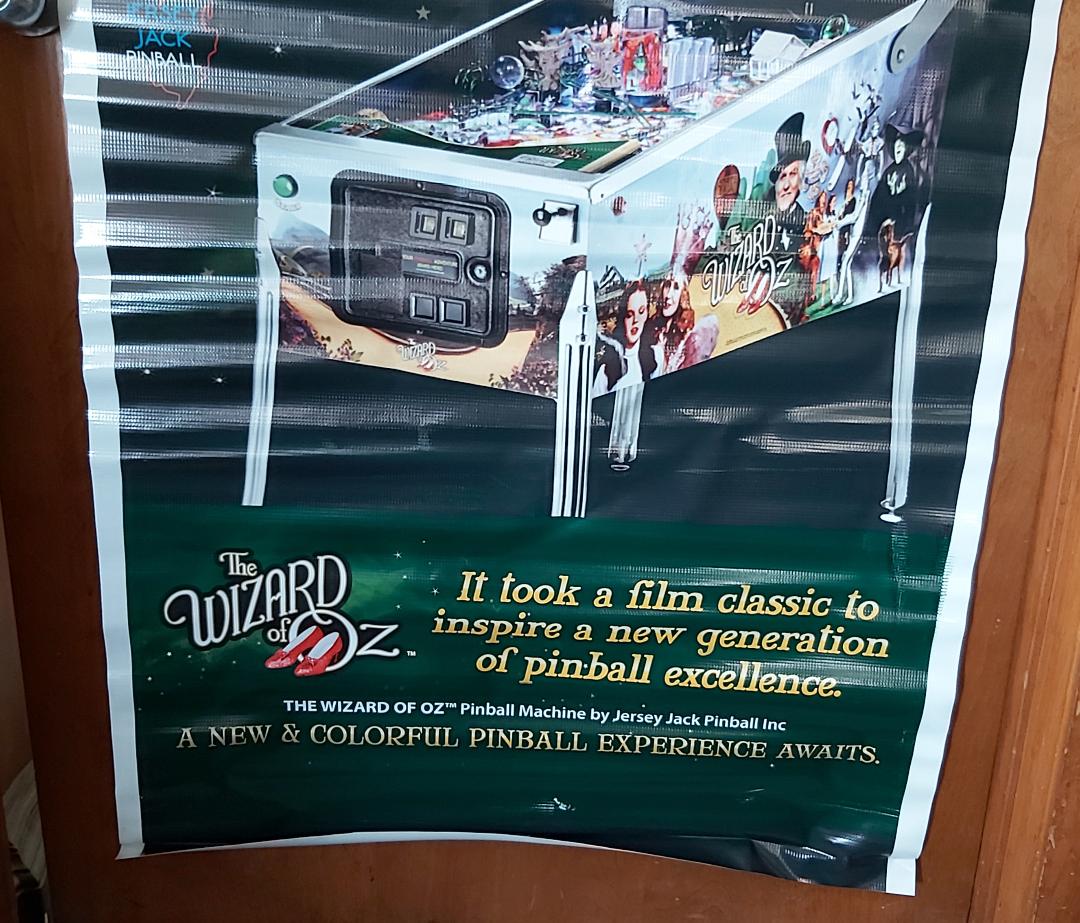 JERSEY JACK PINBALL WIZARD OF OZ Standard Collectible Vinyl Promotional